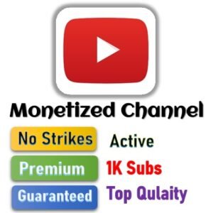 Youtube Monetized Channel - 1,000 Subs + 4,000 Hrs - No Strikes