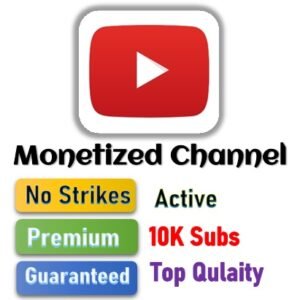 Youtube Monetized Channel - 10,000 Subs + 4,000 Hrs - No Strikes