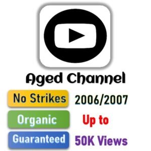 Youtube Aged Channel - 2006/2007 - 50,000 Views