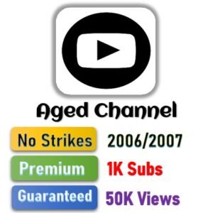 Youtube Aged Channel - 2006/2007 - 1,000 Subs + 50,000 Views