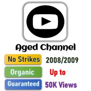 Youtube Aged Channel - 2008/2009 - 50,000 Views