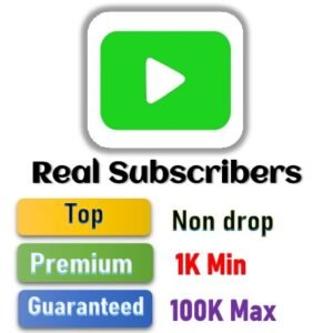 Youtube Subscribers - Premium Quality Real Subscribers - Non-drop - Guaranteed