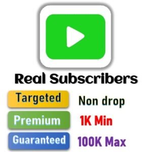 Youtube Subscribers - Premium Quality Targeted Subscribers - Non-drop - Guaranteed